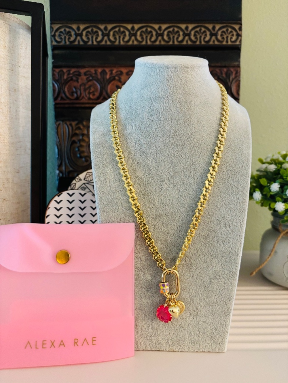 Bar by Alexa Rae Colorwave Necklace- Gold